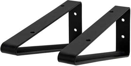 Duraline Plankdrager Contour S2 Staal Zwart 7x19cm