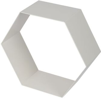 Duraline Schap Hexagon Wit Metaal 1,5mm 32x28x12cm