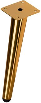 Duraline Tafelpoot Conisch Geborsteld Goud 20cm