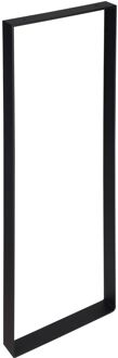 Duraline Tafelpoot Plat Staal Mat Zwart 4x30x80cm