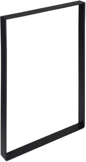 Duraline Tafelpoot Plat Staal Mat Zwart 4x35x38,5cm