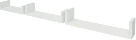 Duraline U-wandplank Wit Pvc 42x10x10cm - 3 Stuks