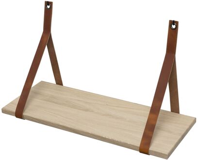 Duraline Wandplank Eik Cognac Leder 60x23cm