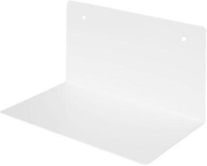 Duraline Wandplank Gevouwen Staal Wit 25x15x15cm 4pp