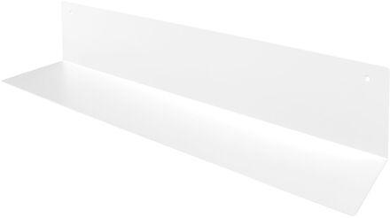 Duraline Wandplank Gevouwen Staal Wit 80x15x15cm