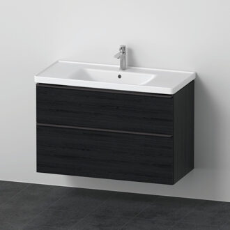 Duravit Badkamermeubelset Duravit D-Neo Wastafel Keramiek 100.5x48x62.5 cm Mat Eiken Zwart Duravit