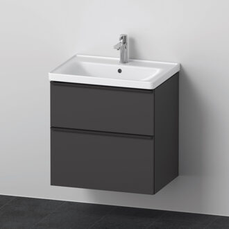 Duravit Badkamermeubelset Duravit D-Neo Wastafel Keramiek 65x48x62.5 cm Mat Grafiet Duravit