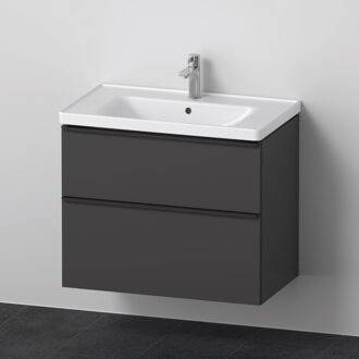 Duravit Badkamermeubelset Duravit D-Neo Wastafel Keramiek 80x48x62.5 cm Mat Grafiet Duravit