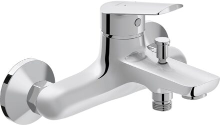 Duravit Badkraan Duravit No.1 Met Omstel Met Koppelingen Delen Chroom Hart Op Hart 15 cm Duravit