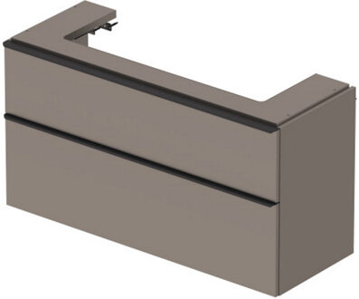 Duravit Badmeubel Duravit D-Neo Wand 118.4x44.2x62.5 cm Mat Basalt Grijs