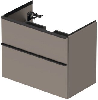 Duravit Badmeubel Duravit D-Neo Wand 78.4x45.2x62.5 cm Links Mat Basalt Grijs