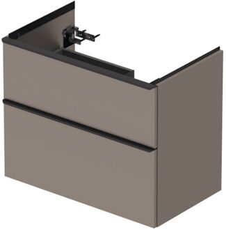 Duravit Badmeubel Duravit D-Neo Wand 78.4x45.2x62.5 cm Rechts Mat Basalt Grijs