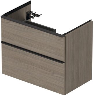 Duravit Badmeubel Duravit D-Neo Wand 78.4x45.2x62.5 cm Rechts Mat Eiken Terra