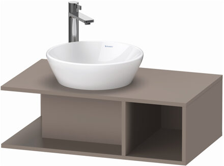 Duravit Badmeubel Duravit D-Neo Wand 80x48x26 cm Rechts Mat Basalt Grijs