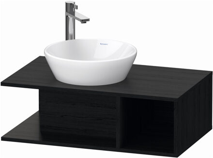 Duravit Badmeubel Duravit D-Neo Wand 80x48x26 cm Rechts Mat Eiken Zwart