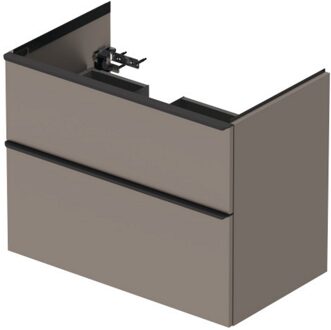 Duravit Badmeubel Duravit D-Neo Wand 81x46.2x62.5 cm Links Mat Basalt Grijs