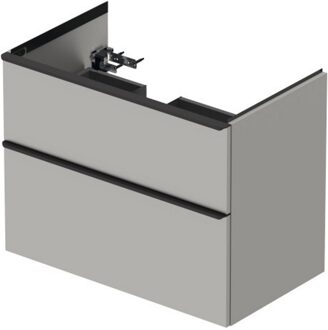 Duravit Badmeubel Duravit D-Neo Wand 81x46.2x62.5 cm Links Mat Betongrijs