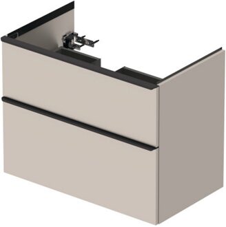 Duravit Badmeubel Duravit D-Neo Wand 81x46.2x62.5 cm Links Mat Taupe Duravit