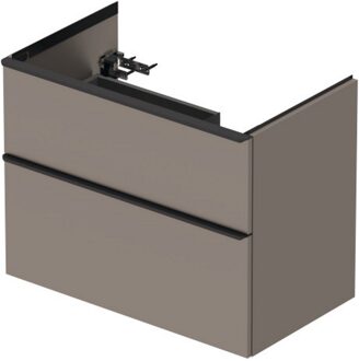 Duravit Badmeubel Duravit D-Neo Wand 81x46.2x62.5 cm Rechts Mat Basalt Grijs