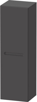 Duravit Badmeubelkast Duravit No.1 Halfhoge Kast Met 1 deur Delen 40x132x36cm Mat Grafiet Antraciet