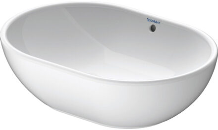 Duravit Bathroom_Foster opbouw wastafel met overloop zonder kraanplateau 50x35.2cm WonderGliss wit