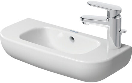 Duravit D-code fontein 50x22 cm kraangat links, wit