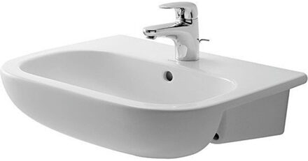 Duravit D-Code halfinbouwwastafel 55x44cm wit