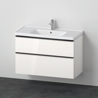 Duravit D-Neo meubelset m. wastafelonderbouwkast m. 2 laden m. softclose 100x20x48cm incl. wastafel wit hoogglans DE012202222