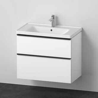 Duravit D-Neo meubelset m. wastafelonderbouwkast m. 2 laden m. softclose 80x20x48cm incl. wastafel wit mat DE012101818