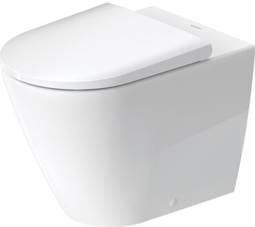Duravit D-Neo staand toilet met antibacteriële laag 37x58x40cm Wit