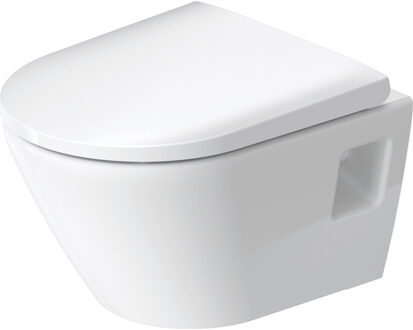 Duravit D-Neo wandtoilet zonder zitting 37x48x40cm Wit Hoogglans 2587090000 Wit glans