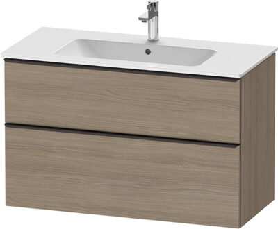 Duravit D-Neo wastafelonderkast 101x62.5x46.2cm 2 lades Eiken (terra) Mat de436303535 Eiken (Terra) Mat (Hout)