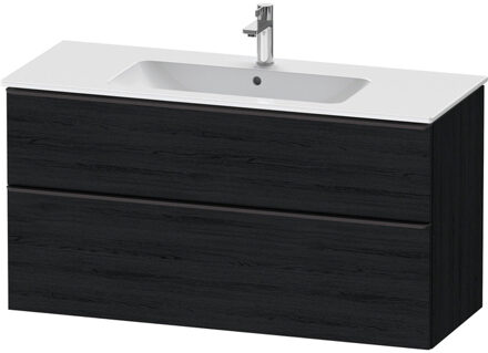 Duravit D-Neo wastafelonderkast 121x62.5x46.2cm 2 lades Eiken (zwart) Mat de436401616 Eiken (Zwart) Mat (Hout)