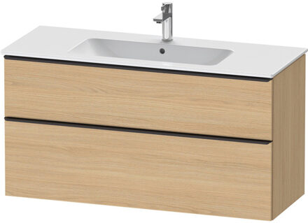 Duravit D-Neo wastafelonderkast 121x62.5x46.2cm 2 lades Natuur eiken Mat de436403030 Natuur Eiken Mat (Hout)