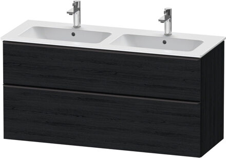 Duravit D-Neo wastafelonderkast 128x62.5x46.2cm 2 lades Eiken (zwart) Mat de436501616 Eiken (Zwart) Mat (Hout)