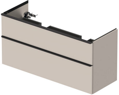 Duravit D-Neo wastafelonderkast 128x62.5x46.2cm 2 lades Taupe Mat de436509191 Taupe Mat (Bruin)