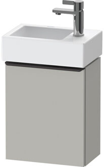 Duravit D-Neo wastafelonderkast 36.4x44x22.2cm Linksdraaiend 1 deur Betongrijs Mat de4218l0707 Betongrijs Mat (Grijs)