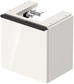 Duravit D-Neo wastafelonderkast 43.4x44x32.2cm Linksdraaiend 1 deur wit Hoogglans de4217l2222