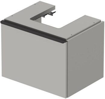 Duravit D-Neo wastafelonderkast 58.4x44x44.2cm 1 lade Betongrijs Mat de427100707 Betongrijs Mat (Grijs)