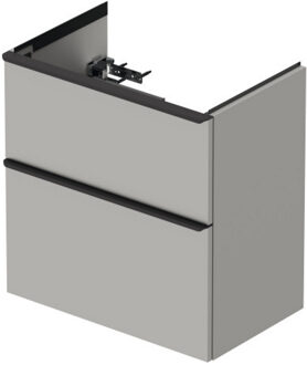 Duravit D-Neo wastafelonderkast 61x62.5x37.2cm 2 lades Betongrijs Mat de436800707 Betongrijs Mat (Grijs)