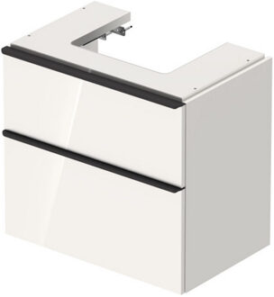 Duravit D-Neo wastafelonderkast 68.4x62.5x44.2cm 1 lade wit Hoogglans de437202222