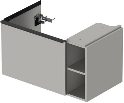 Duravit D-Neo wastafelonderkast 78.4x44x45.2cm 1 lade met softclose Betongrijs Mat de425800707 Betongrijs Mat (Grijs)