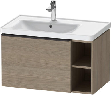 Duravit D-Neo wastafelonderkast 78.4x44x45.2cm 1 lade met softclose Eiken (terra) Mat de425803535 Eiken (Terra) Mat (Hout)