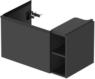 Duravit D-Neo wastafelonderkast 78.4x44x45.2cm 1 lade met softclose Grafiet Mat de425804949 Grafiet Mat (Grijs)