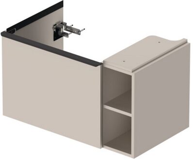 Duravit D-Neo wastafelonderkast 78.4x44x45.2cm 1 lade met softclose Taupe Mat de425809191 Taupe Mat (Bruin)