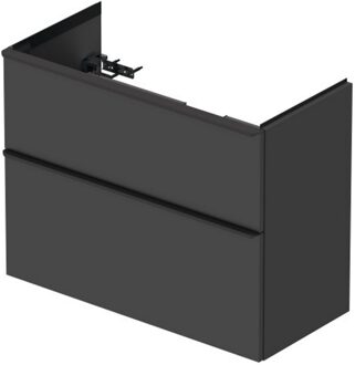 Duravit D-Neo wastafelonderkast 81x62.5x37.2cm 2 lades Grafiet Mat de436904949 Grafiet Mat (Grijs)