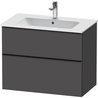 Duravit D-Neo wastafelonderkast 81x62.5x46.2cm 1 lade Grafiet Mat de436204949 Grafiet Mat (Grijs)