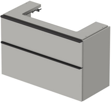 Duravit D-Neo wastafelonderkast 98.4x62.5x44.2cm 2 lades Betongrijs Mat de437400707 Betongrijs Mat (Grijs)