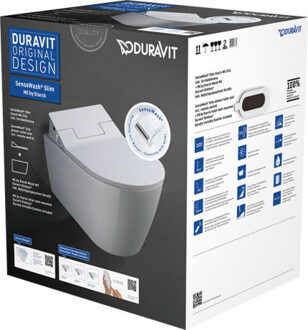 Duravit Douche WC SensoWash Slim ME By Starck Met Closetzitting 37.3x57x10.6 cm Keramiek En Duroplast Wit