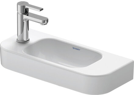 Duravit Happy D.2 Fontein 50cm kraangat links WonderGliss Wit